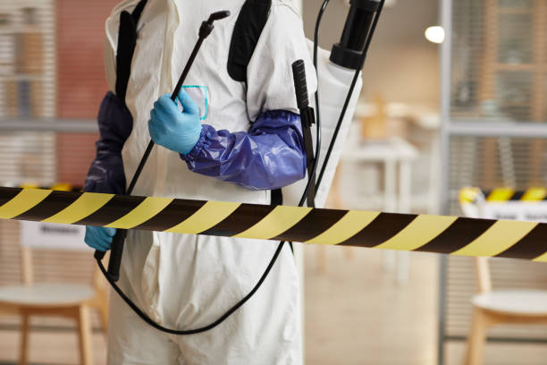 Professional Infectious Disease Decontamination technician working in Upton, NY